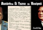 Atatürk’ün El Yazısı İle Vasiyeti